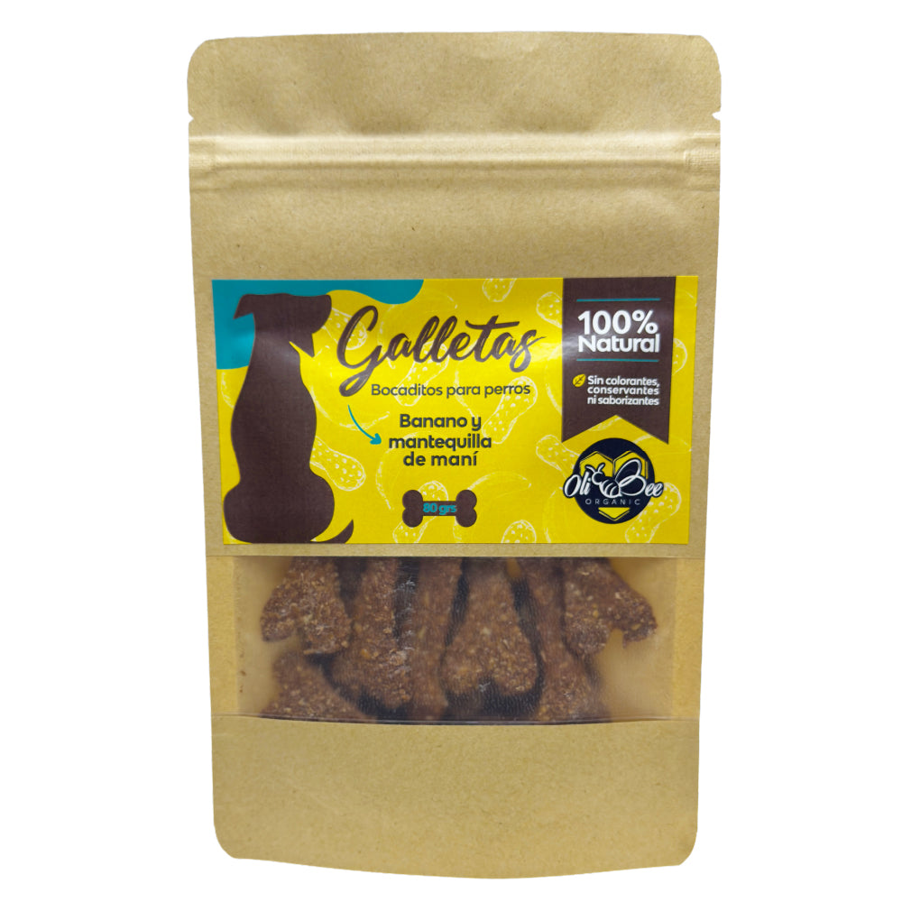 Galleta de Mantequilla de Maní y Banano
